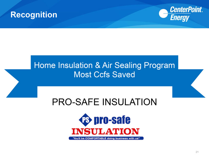 Home Insulation & Air Sealing Program Most Ccfs Saved