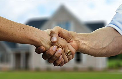 Handshake for financing deal