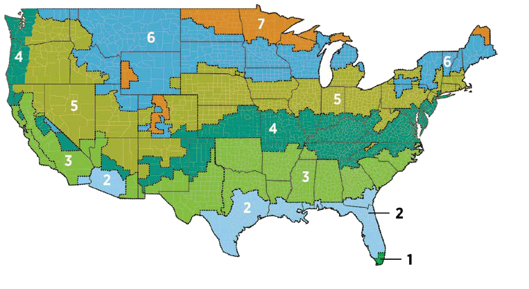 Insulation R-Value map